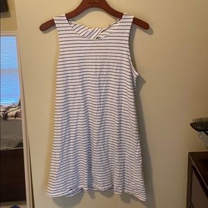 Black & White Striped Cotton J Crew Dress